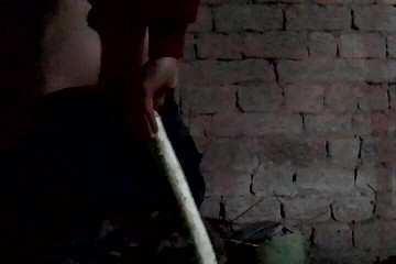 Gangbang straight: Self Outdoor House