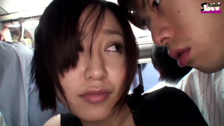 Studio JAV Launcher: Crowded Bus Tension, Young Wife Stays Still as a Risky...