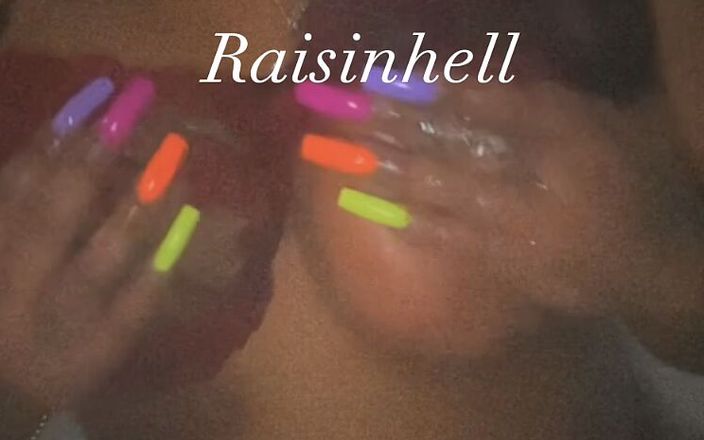 Raisin hell: Big tits in the shower