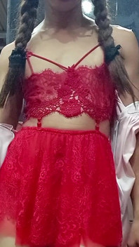 Sissy in Public Restroom