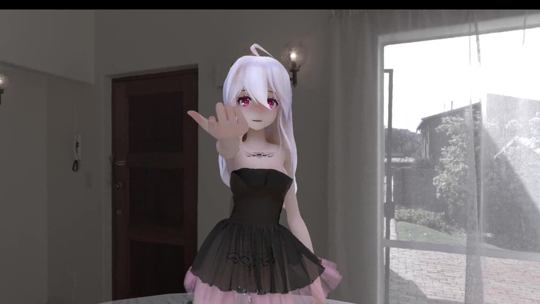 MikuMotion: [mmd] schwaches Schokoladencreme-schwarzes Seidenkleider anal Serra Perle obszönes Muster