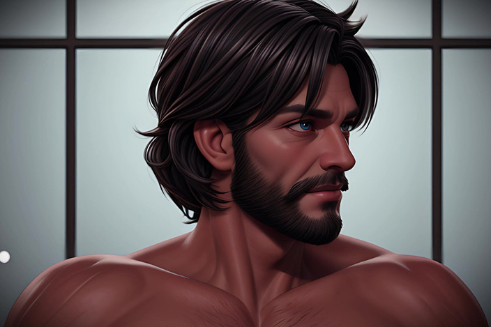 Erotic Man: Scruffy Hunks: Bildspel av Scruffy 3D Cgi Men
