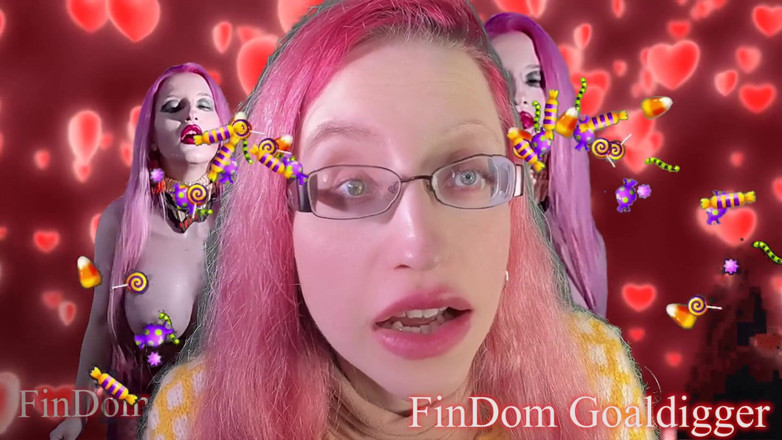 FinDom Goaldigger: Orange lipstick transformation for the sweater