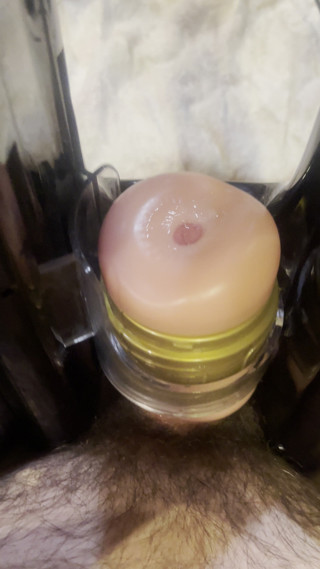 Bob shagwell: Fleshlight Launch Sliding up and Down My Cock