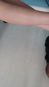 I worship her bare feet