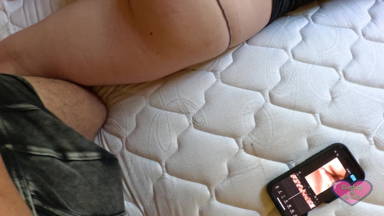 Daddy and Asuka: Розслабляючись і кінчаючи на її ідеальні щоки дупи