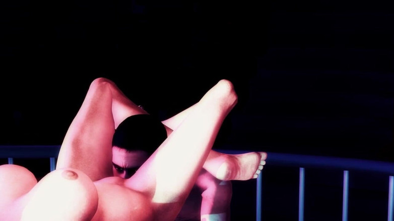The animation shot: CG animation of older dude knocking up teen