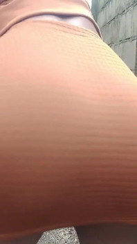 Outdoors Shaking My Booty Fingering My Hairy Wet Pussy