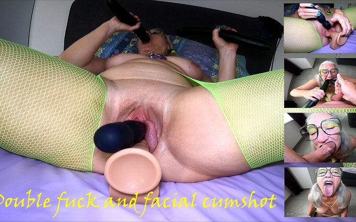 Hotvaleria: Kongkek berganda dan pancutan muka