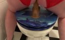 Slave whore Kreis Kleve: Slave Rides Dildo in the Toilet