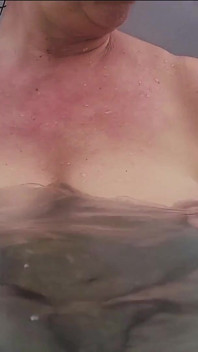 I shake my breast in the spa just for you