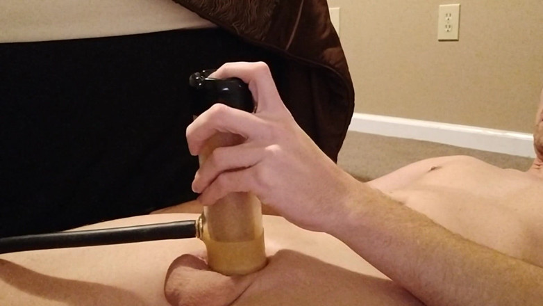 Big Daddy Dommmm: Milking my dick with the Venus 2000 sex machine until cum...