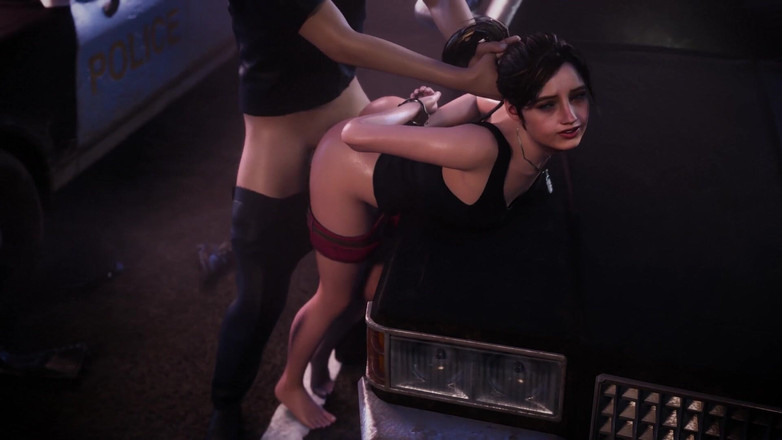 Velvixian 3D: Claire Redfield açık havada seks