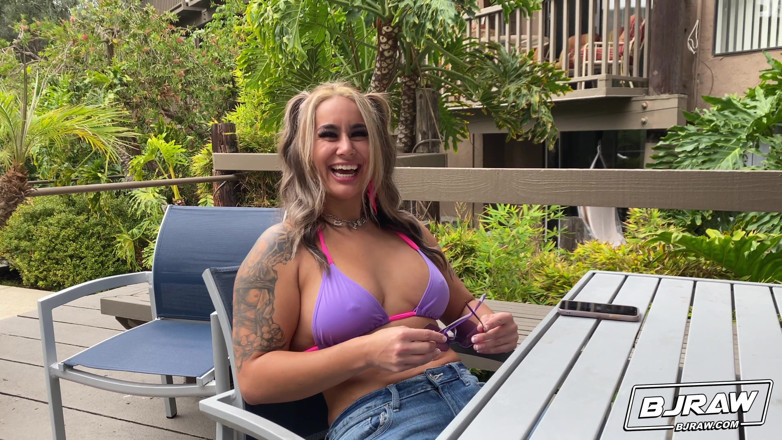BJ Raw: BJRAW Misty Meaner's mouth is made for cock
