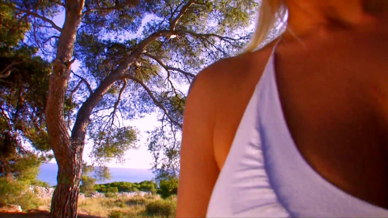Hot Euro Girls: Horny blonde babe gets fucked in both holes