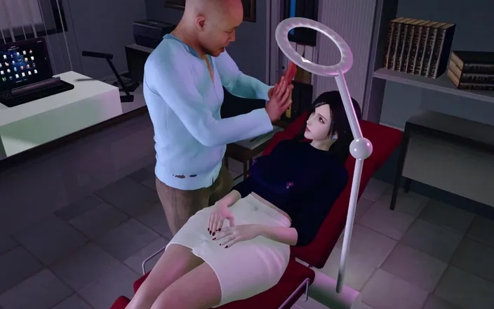 Why fuck so hard: 3D Hot Asian Wife Cheating with Her Doctor