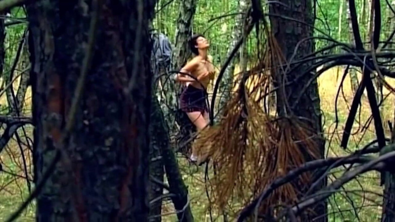 NAUGHTYPOLSKA: Mature Brunette Fingers Dripping Pussy in Forest Frenzy