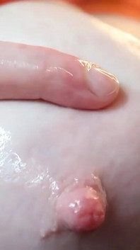 Oily breast massage