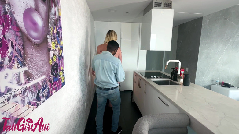 Tall Girl Alli: Oven Repair Turns Into Messy 3sum-two Cocks, Two Loads