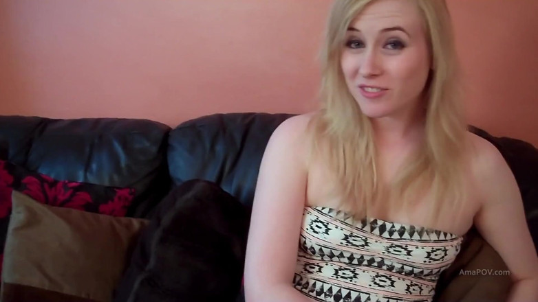 AmaPOV: Undressing Satine reveals her hairy pussy