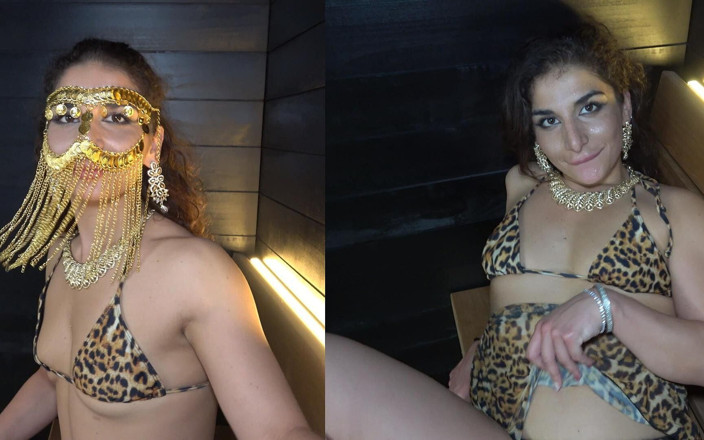 Amateur Homemade Porn: 黄金のベールの向こうで、大きなアラブの義理の妹とサウナタイム