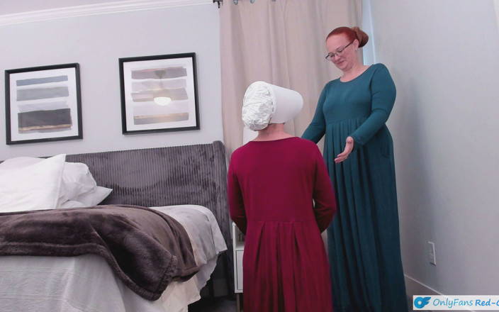 RedQueen: A Handmaid's Tale - Cuckquean Wife Holds Handmaid While Husband Breeds...