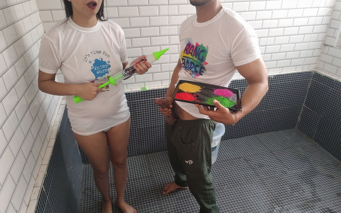 Hornycouple149: Holi Special holi和好朋友sara一起干她并用一种很好的方式操她