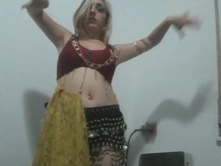 Bad girl sex: Blonde Argentinian belly dancer