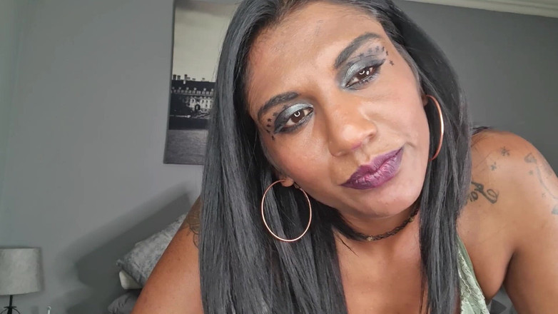 domslutfucker: Worthless Indian Slut Humiliates Herself, Dirty Talk Cum on Her...