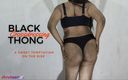 Shruteerani: Black Thong Big Bootie - Crossdressing od indické Sissy