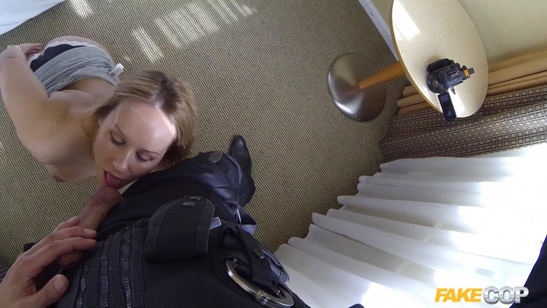 Fake Cop: Fake Cop - Curvy Blonde Bounces on Cop's Cock in Hotel