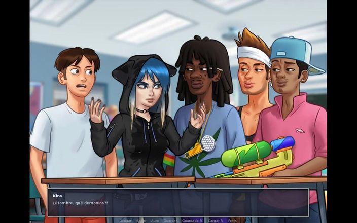 HotSummer117: Summertime saga cap 49 - знайомство з нашою новою подругою Євою
