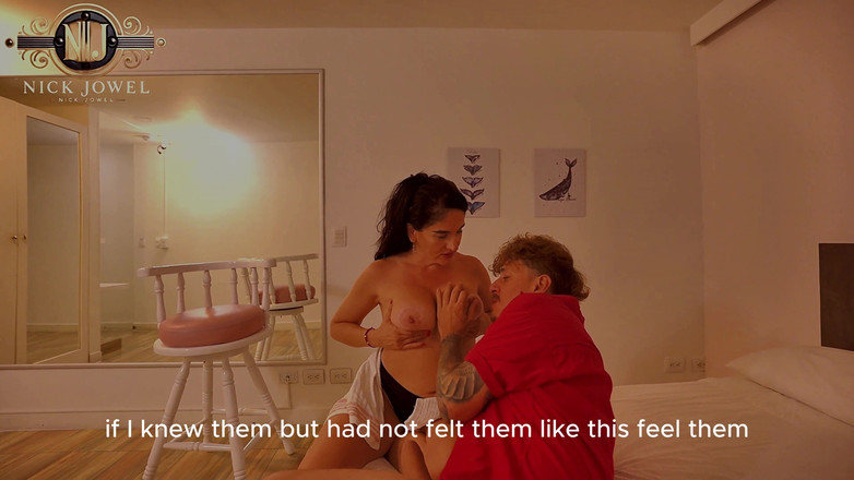 NickJowel: 花痴继母斯特拉·奥索里奥操她的继子尼克·乔维尔！