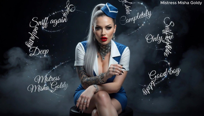 Goddess Misha Goldy: Dva prsty a plné brainstormování