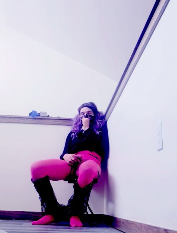 Natalie Slax: Ošklivá semenová děvka Tgirl Sissy