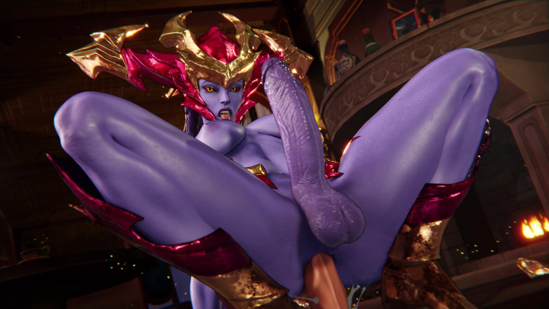 Futa Fantasy 3D: 3d futanari shyvana lol seks anal pakai dildo sampai dicrot