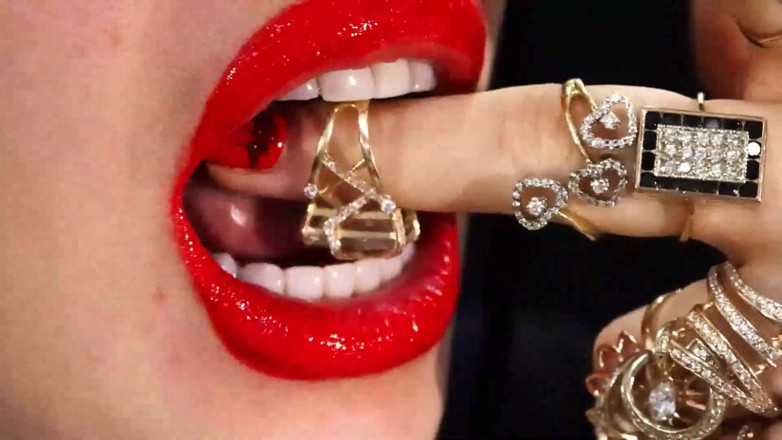 Goddess Misha Goldy: Red lipstick compilation &amp; lip tease! 50$ instead of original price 85$