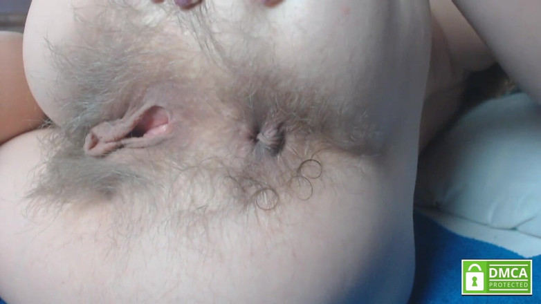 Risky Hairy Couple: Hairy Asshole Fingering Close up