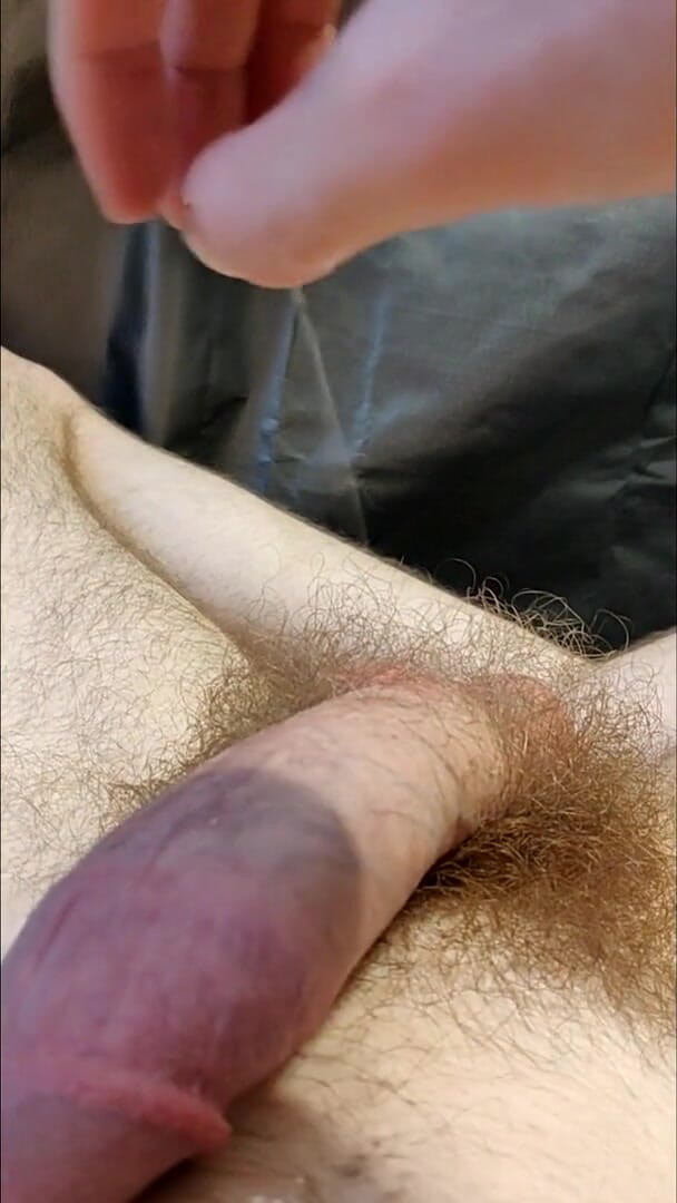 AssHungry4Cock: I slowly stroke out a precum puddle