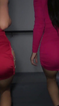 After the Club, Two Sluts Find a Guy for Sex, but They Are Caught...