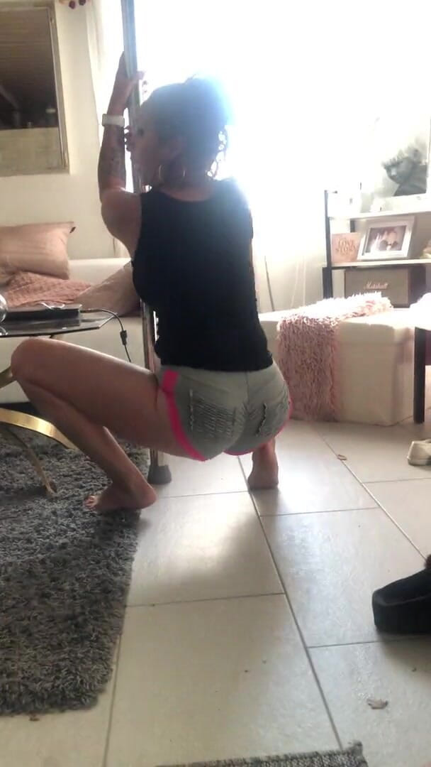 BambiAmbita: BambiAmbita is dancing with wearing a very tiny little shorts