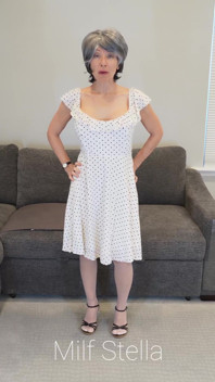 Sadie in a Polka Dot Dress