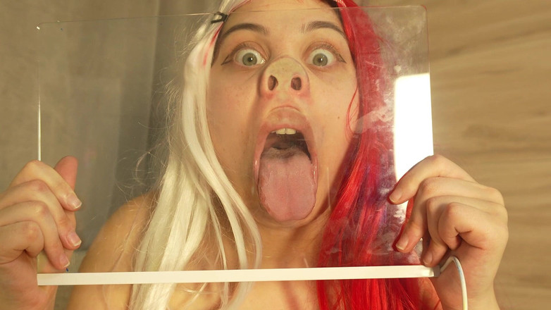 AmayaMori: Desafío de la nariz de cerdo - diversión de vidrio en...