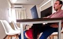 Horny Latinas Studio: Delicious blowjob while I work online