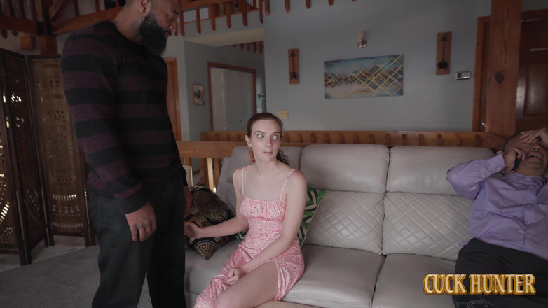 Cuck Hunter: Межрасовая встреча Марины с куколд-фантазией мужа