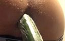 Sxxienessie: Anal Riding Huge Cucumber Reverse Cowgirl Nat6ixx BBC