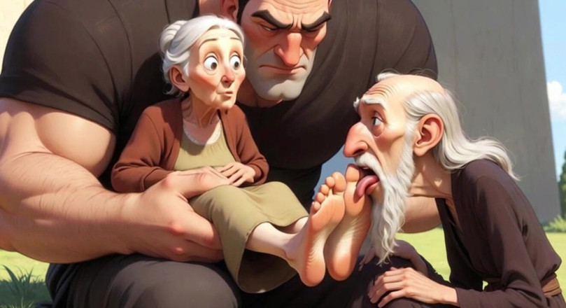 YOUR BEST FANTASY: Cuckold Husband Licks Wife's Feet While She Sits on Her...