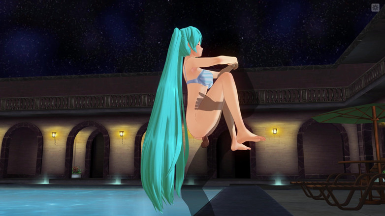 H3DC: HENTAI 3D. Miku kongkek mengangkat pose