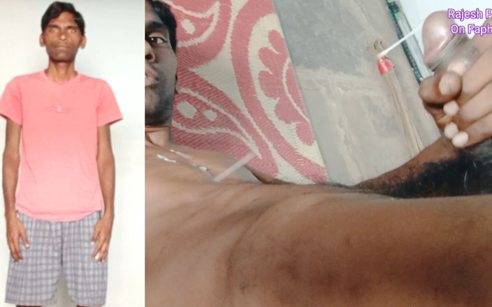 Rajesh Playboy 993: Rajesh Playboy 993 masturbuje się Wielki kutas i orgazm na klatce...