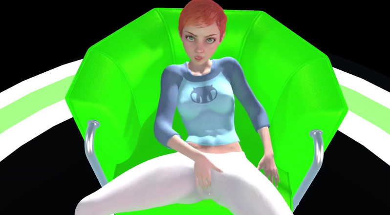 Wraith ward: Gwen Tennyson menggesel kelentitnya. Hentai Parody